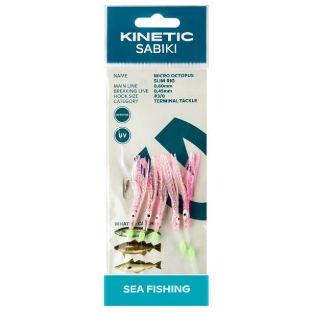 Kinetic Sabiki Micro Octopus Slim Rig